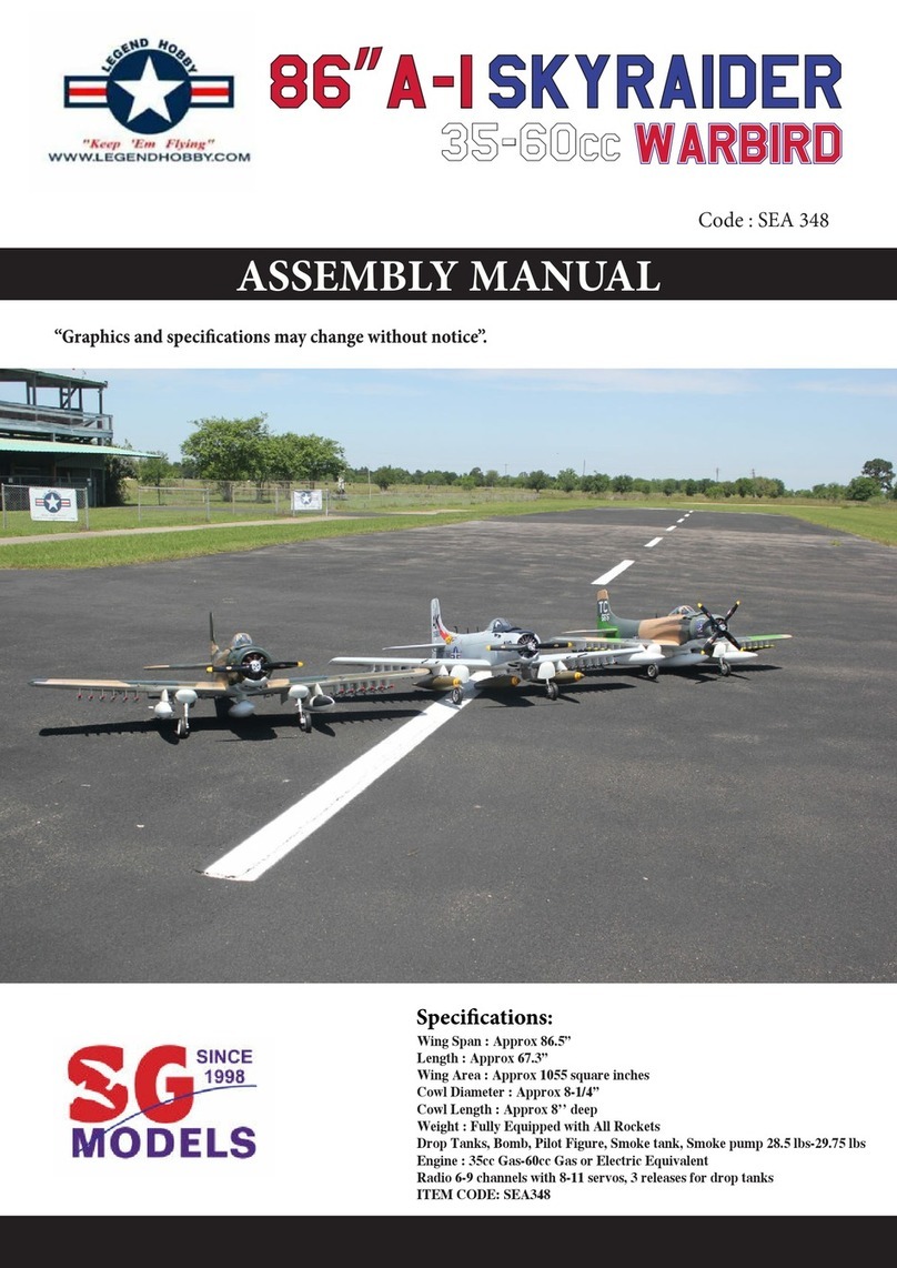 SG Models LEGEND HOBBY 86 A-I SKYRAIDER 35-60cc... User manual SG Models LEGEND HOBBY 86 A-I SKYRAIDER 35-60cc... User manual