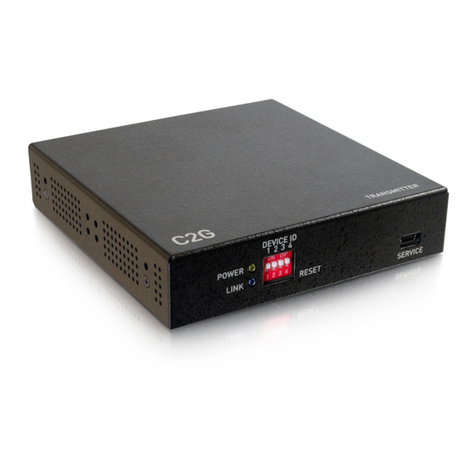 LEGRAND C2G 29975 Interface guide