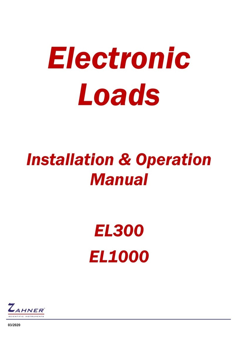 ZAHNER EL300 Installation & operation manual