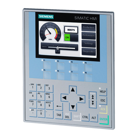 Siemens SIMATIC KP400 Comfort operating instructions