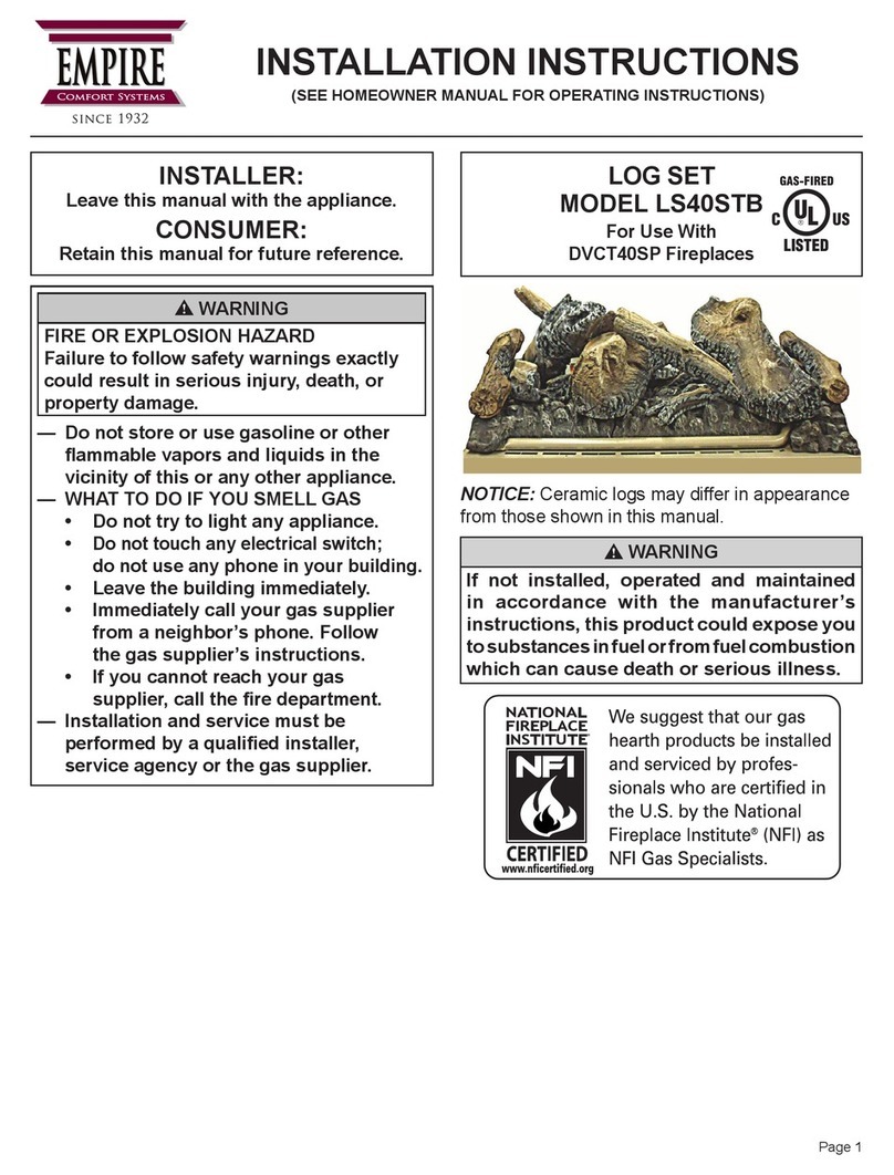 Empire Comfort Systems LS40STB User manual