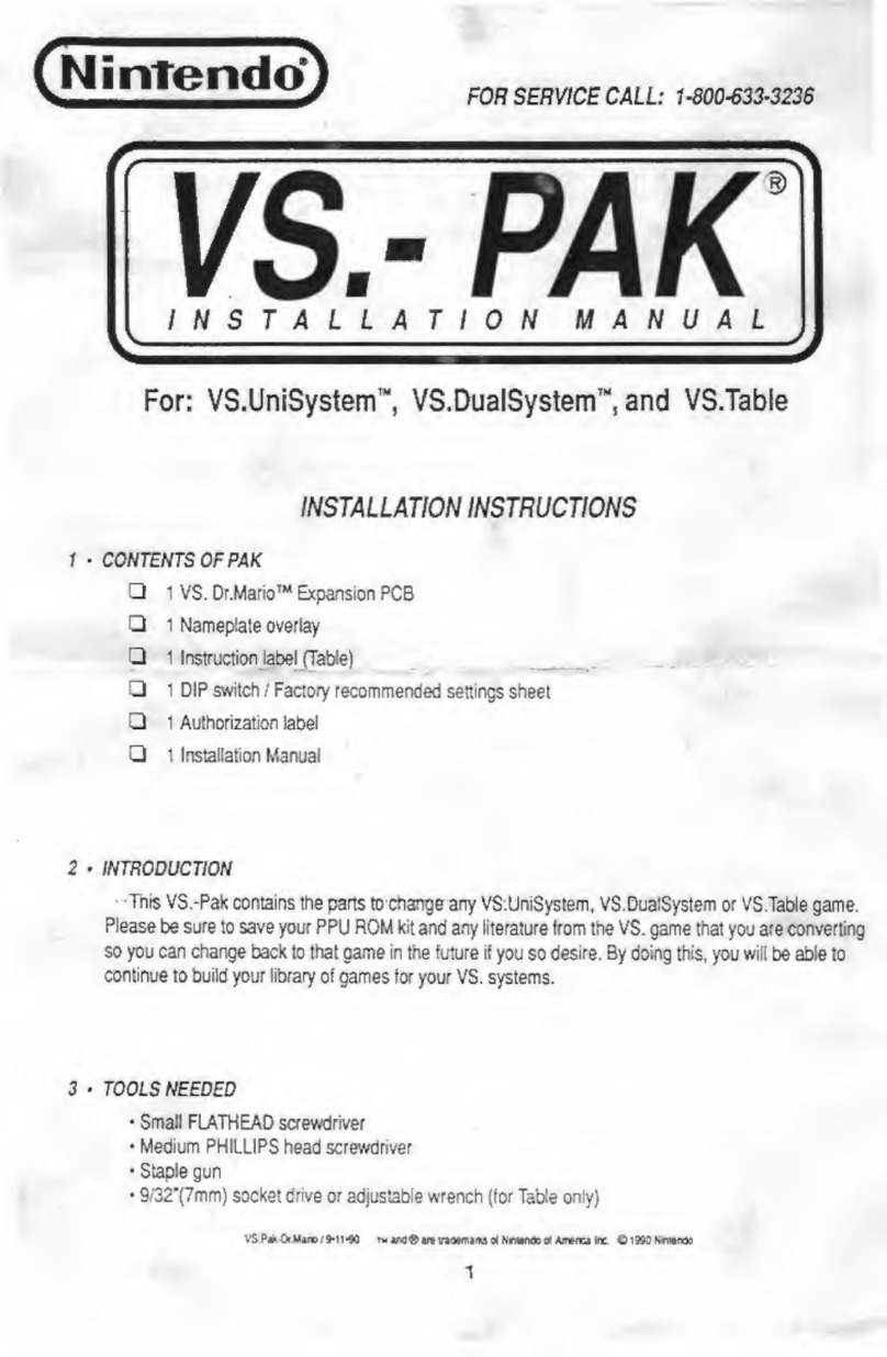 Nintendo VS.-Pak User manual