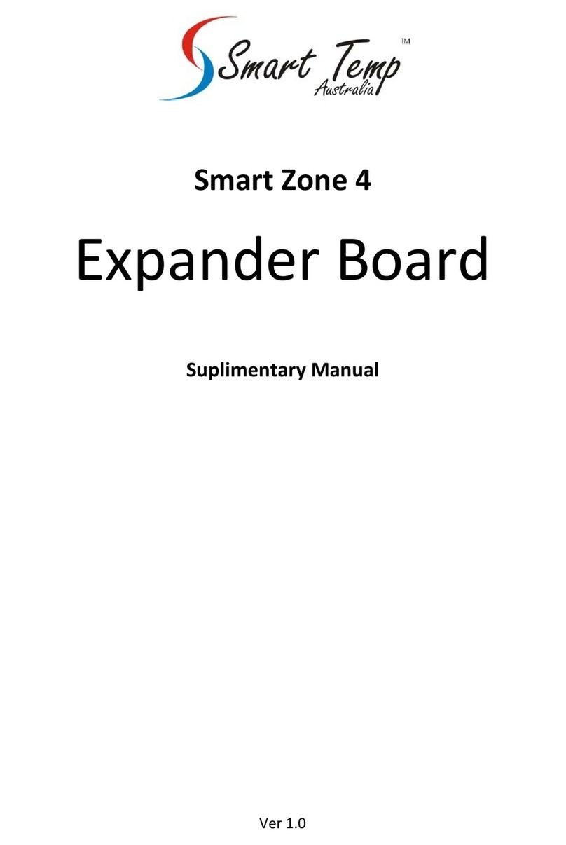 Smart temp Smart Zone 4 Suplimentary Manual