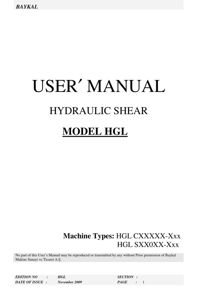 BAYKAL HGL C Series user manual