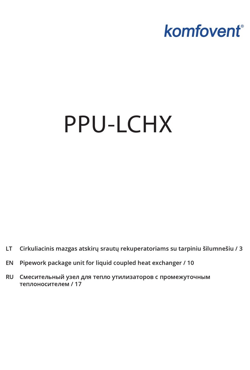 Komfovent PPU-LCHX Series manual