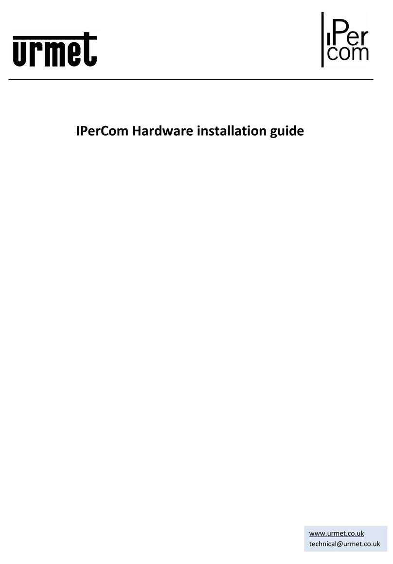 urmet domus IPerCom Manual