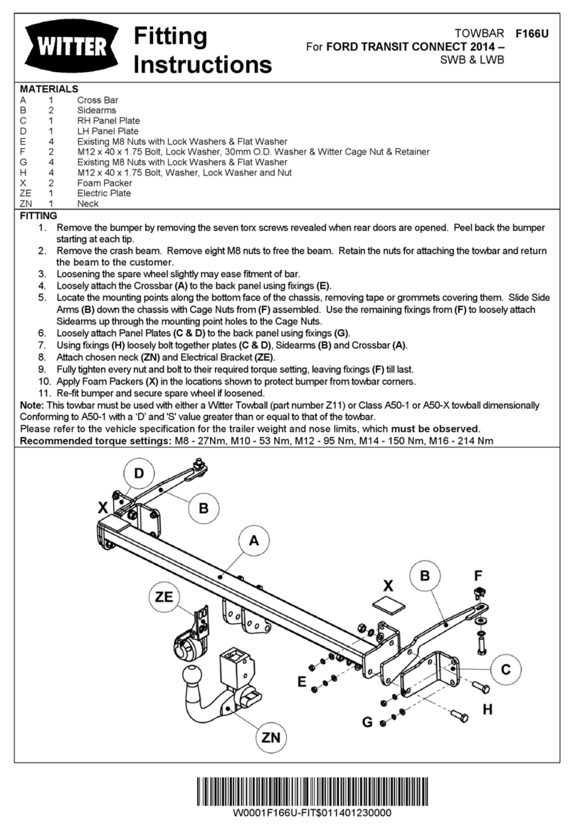 Witter F166U User manual