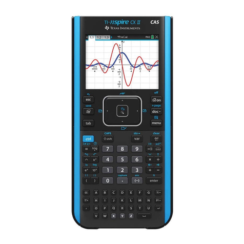 Texas Instruments TI-Nspire CX II Series User manual Texas Instruments TI-Nspire CX II Series User manual