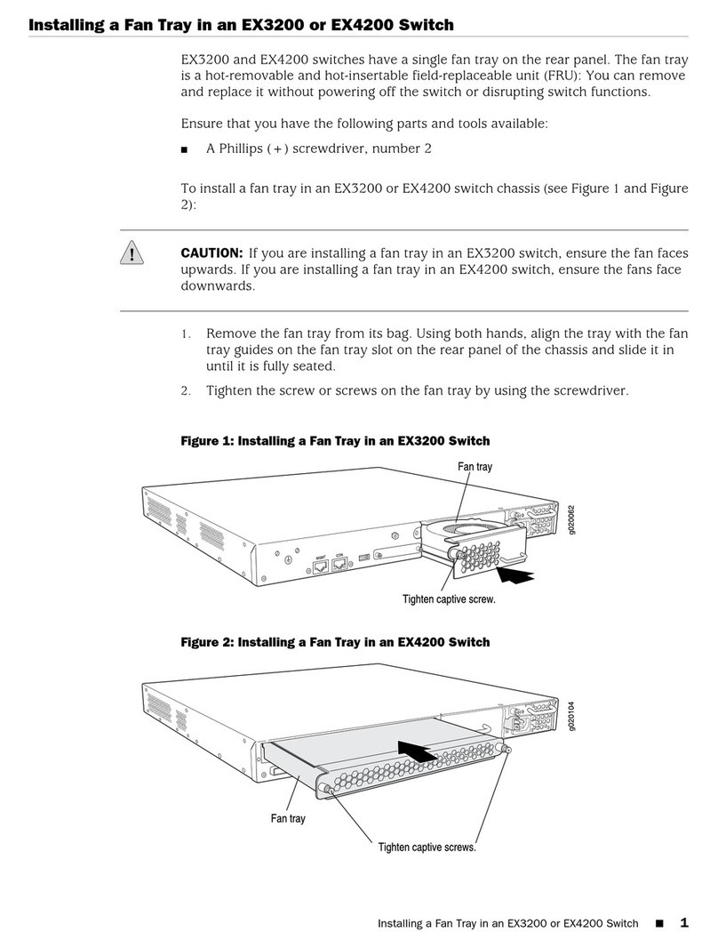 Juniper EX3200 Series Instruction Manual