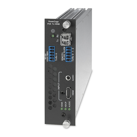 Extron electronics PowerCage FOX Tx HDMI user guide