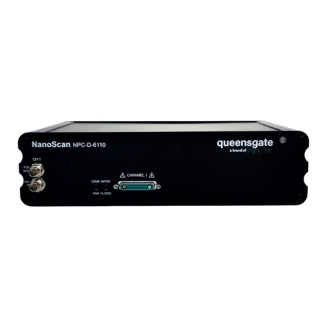 Prior Queensgate NANOSCAN SP Series Quick start instructions