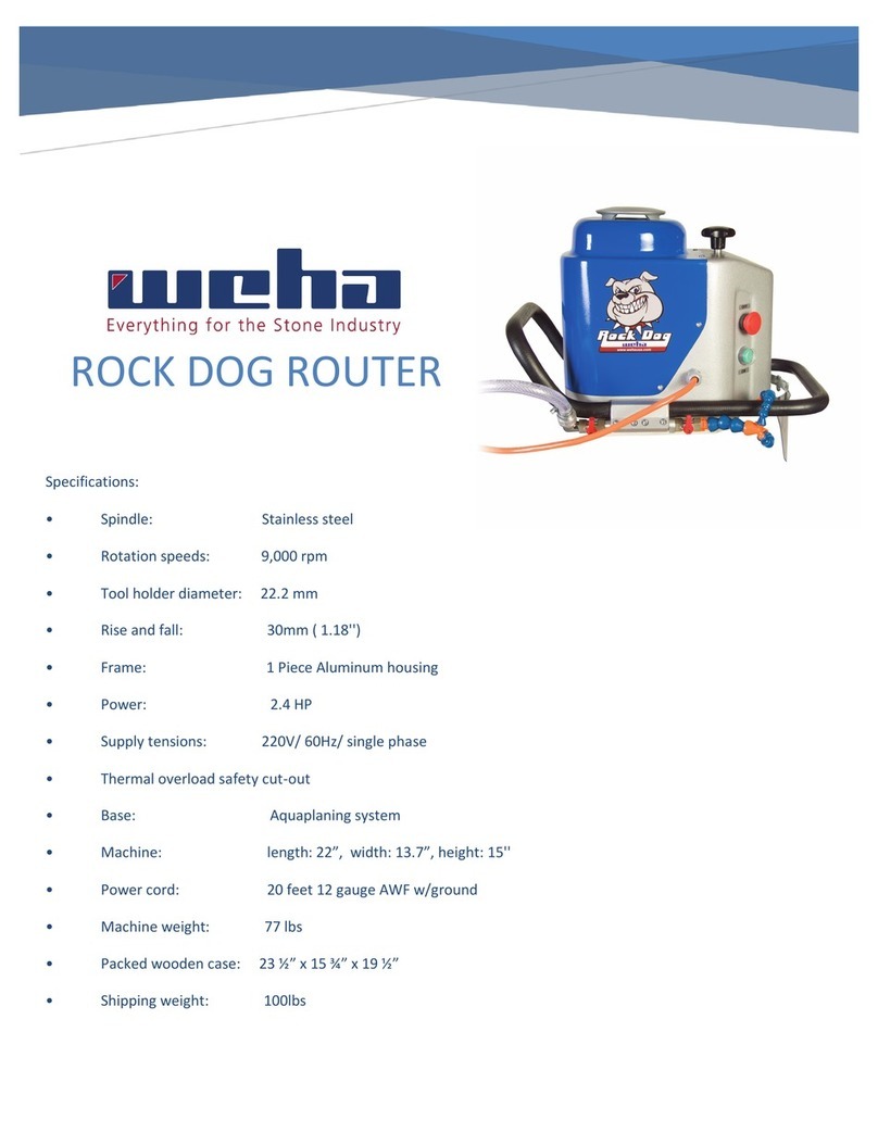 weha ROCK DOG ROUTER Instruction manual