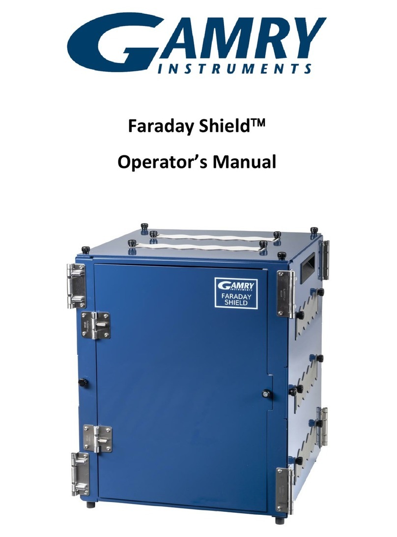 Gamry Instruments Faraday Shield User manual