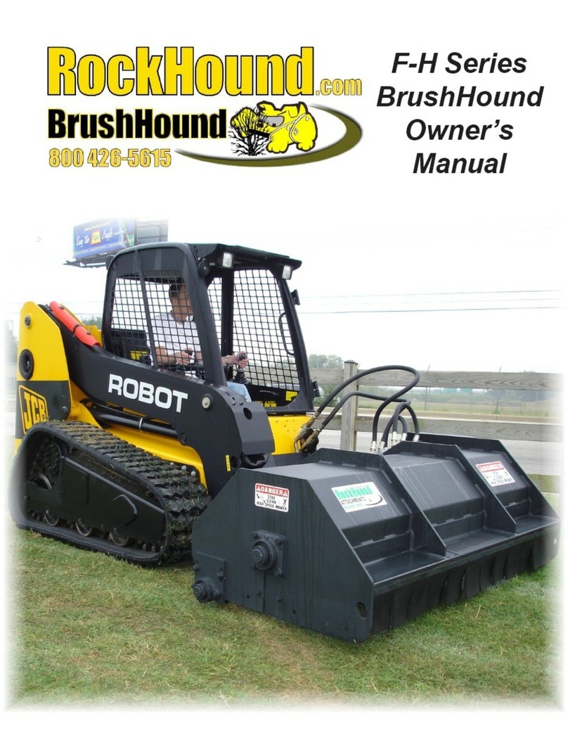 Rock Hound BrushHound F-H Series owner's manual