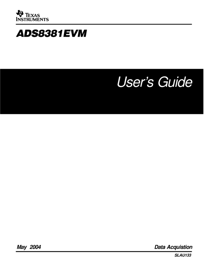 Texas Instruments ADS8381EVM User manual