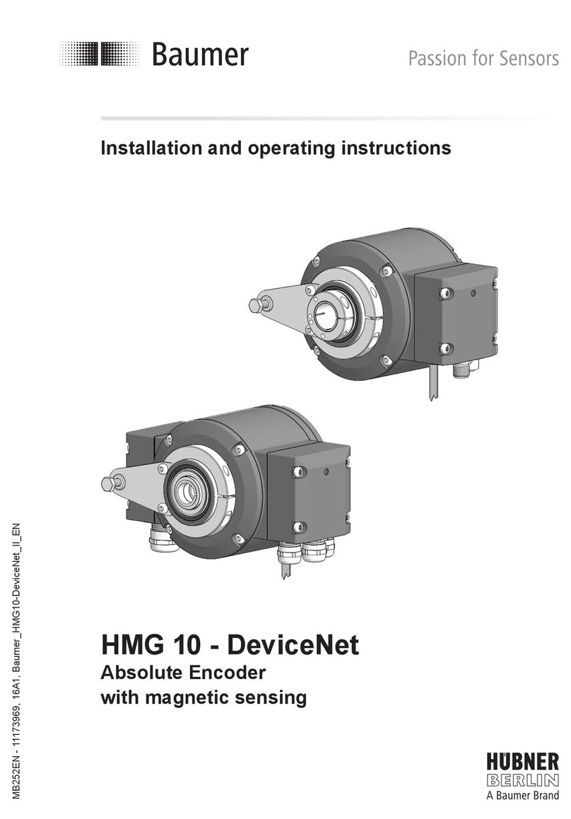 Baumer HUBNER BERLIN DeviceNet HMG 10 Mounting and operating instructions Baumer HUBNER BERLIN DeviceNet HMG 10 Mounting and operating instructions