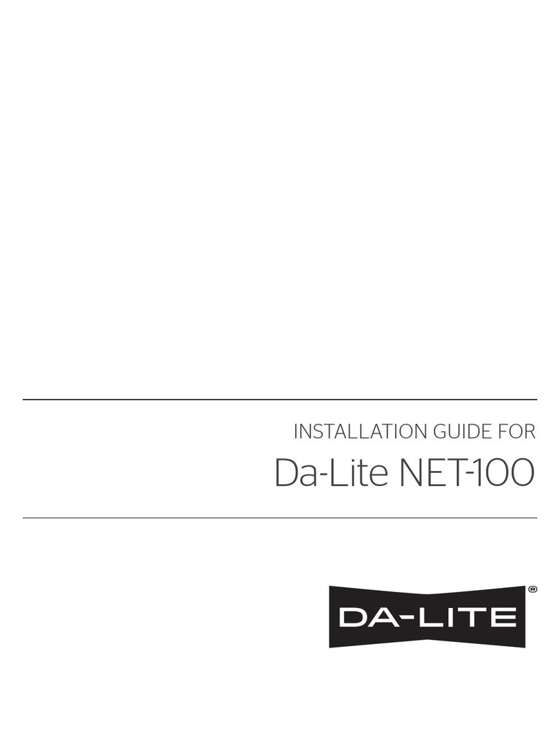 Da-Lite NET-100 installation guide