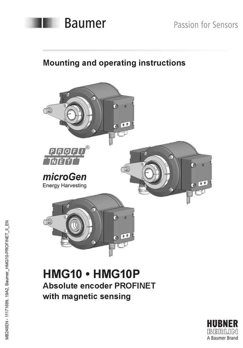 Baumer HUBNER BERLIN PROFI NET microGen HMG10 Mounting and operating instructions Baumer HUBNER BERLIN PROFI NET microGen HMG10 Mounting and operating instructions