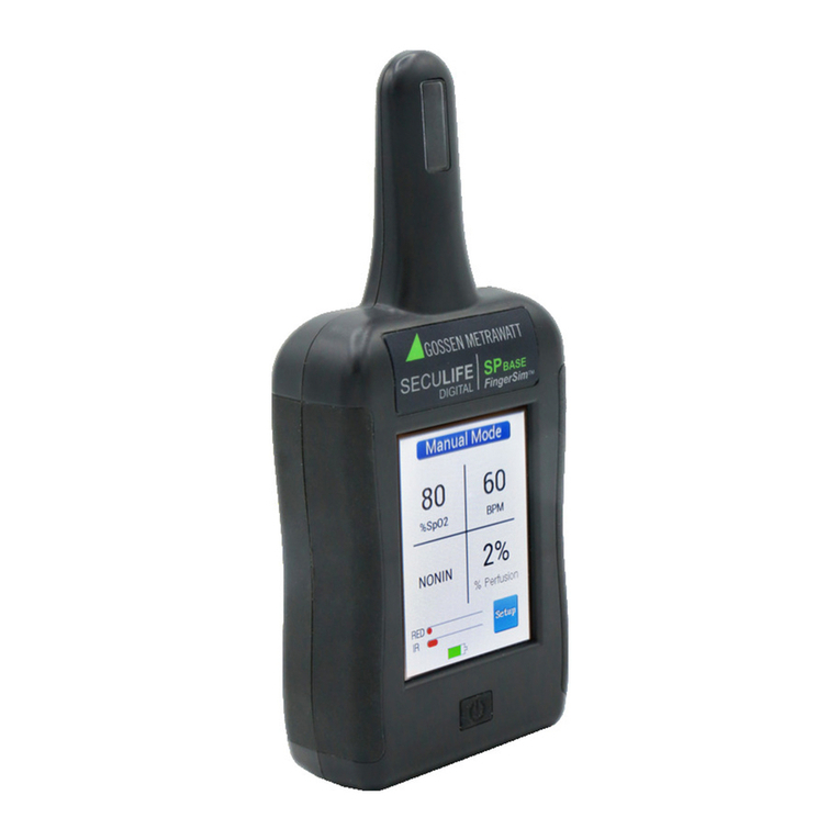 Gossen MetraWatt SECULIFE SP BASE operating instructions Gossen MetraWatt SECULIFE SP BASE operating instructions