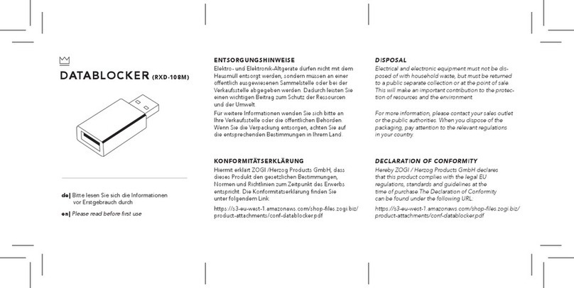 Zogi DATABLOCKER manual