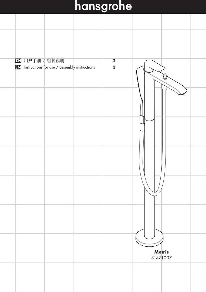 Hans Grohe Metris 31471007 Instructions for use/assembly instructions Hans Grohe Metris 31471007 Instructions for use/assembly instructions