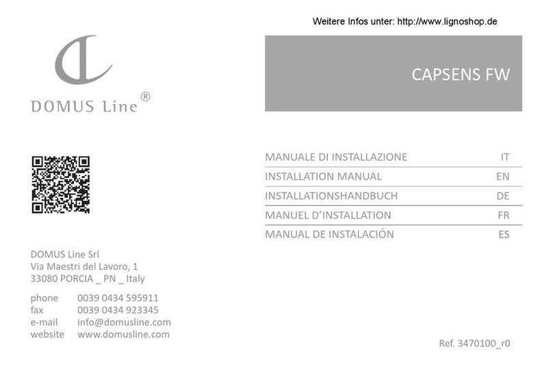 DOMUS LINE CAPSENS FW installation manual