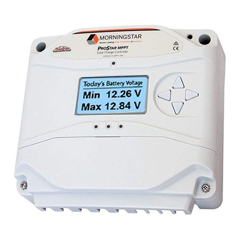Morningstar ProStar MPPT Series quick start guide