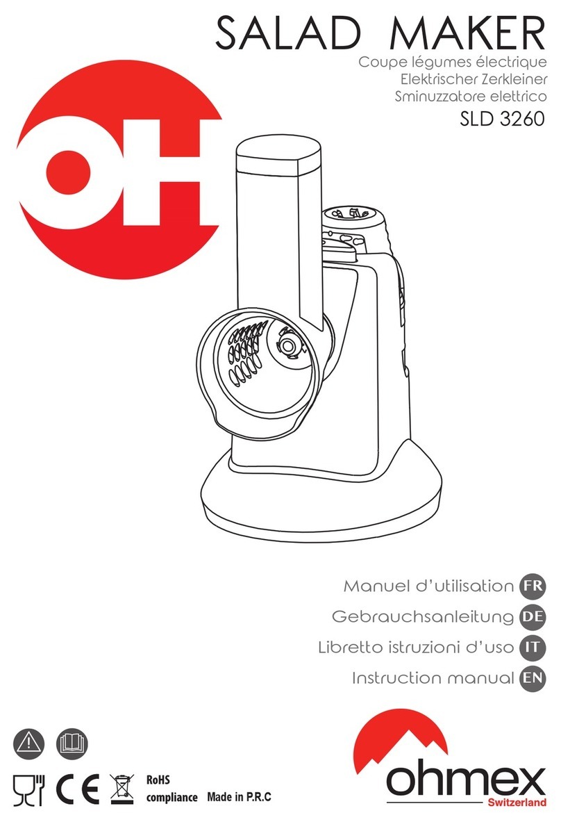 ohmex SLD 3260 instruction manual