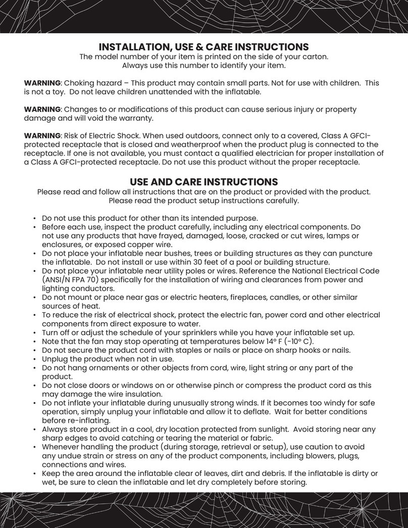 Haunted Hill Farm hiclown201 Installation, Use and Care Instructions