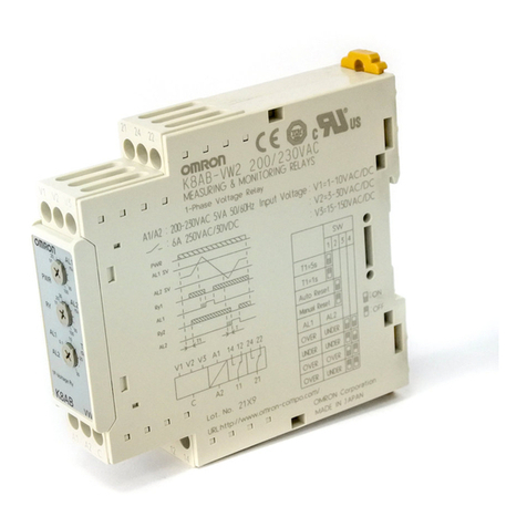 Omron K8AB-VW Series User manual Omron K8AB-VW Series User manual