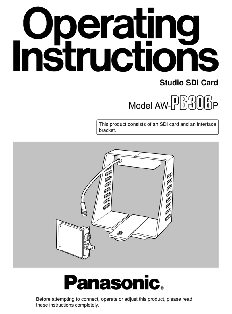 Panasonic AW-PB306P operating instructions