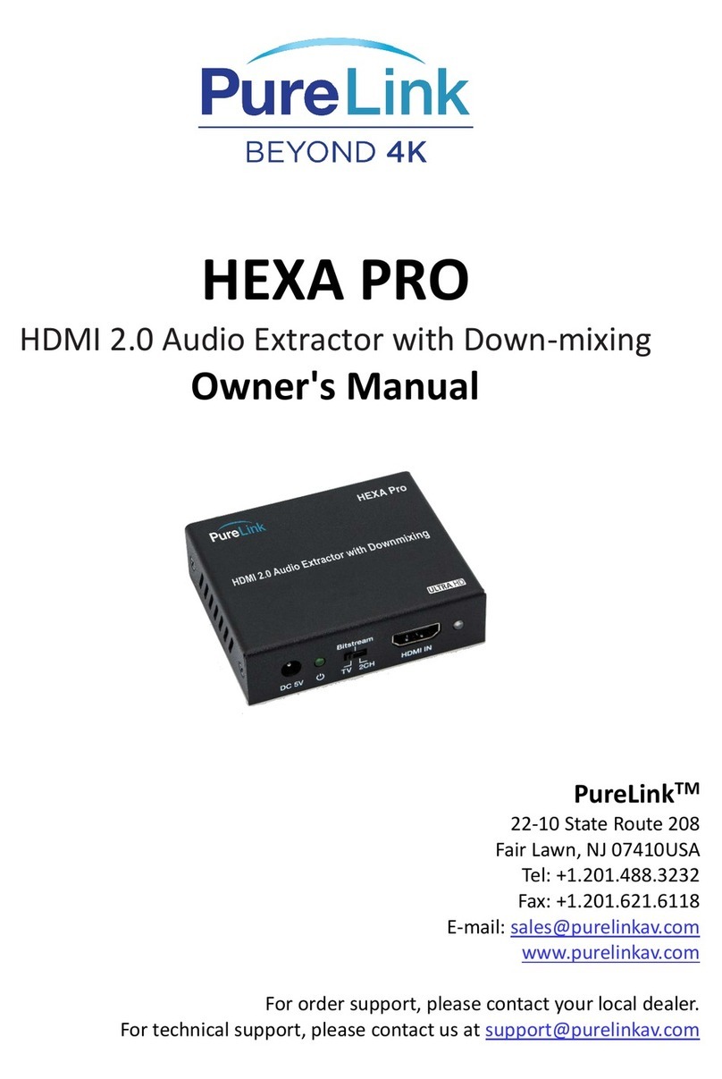 PureLink HEXA PRO User manual