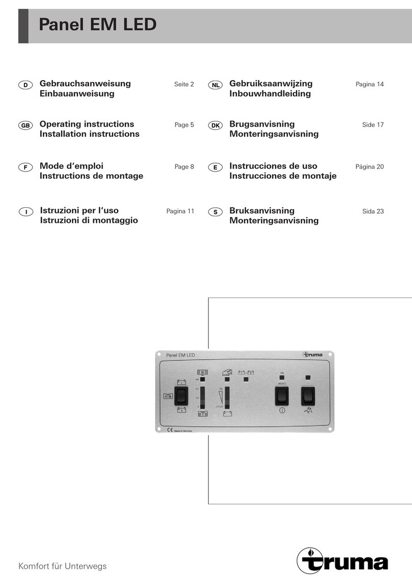 Truma Panel EM LED operating instructions