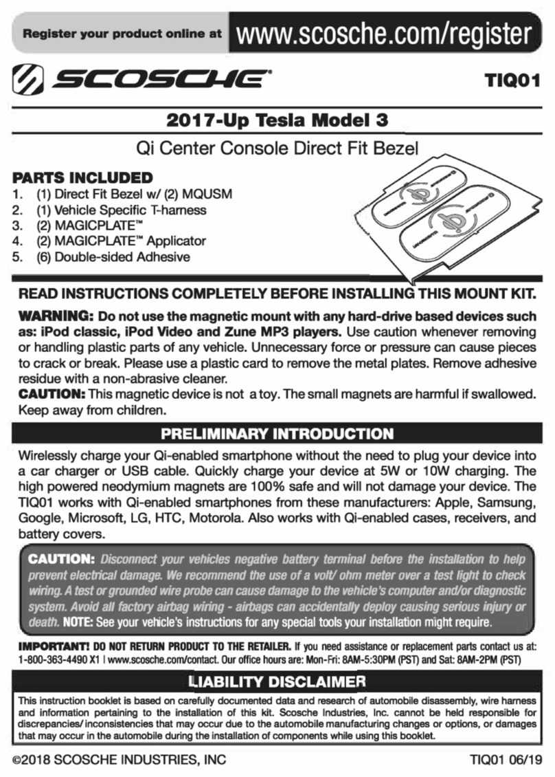 Scosche TIQ01 User manual Scosche TIQ01 User manual