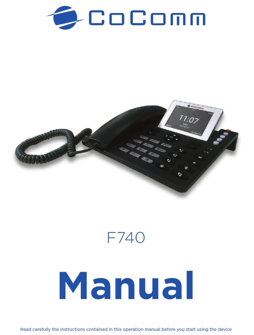 CoComm F740 manual