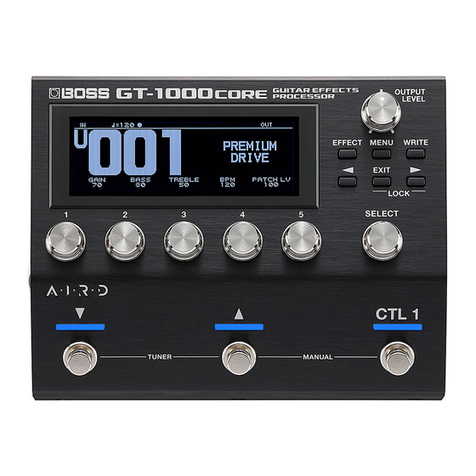 BOSSCO GT-1000CORE User manual