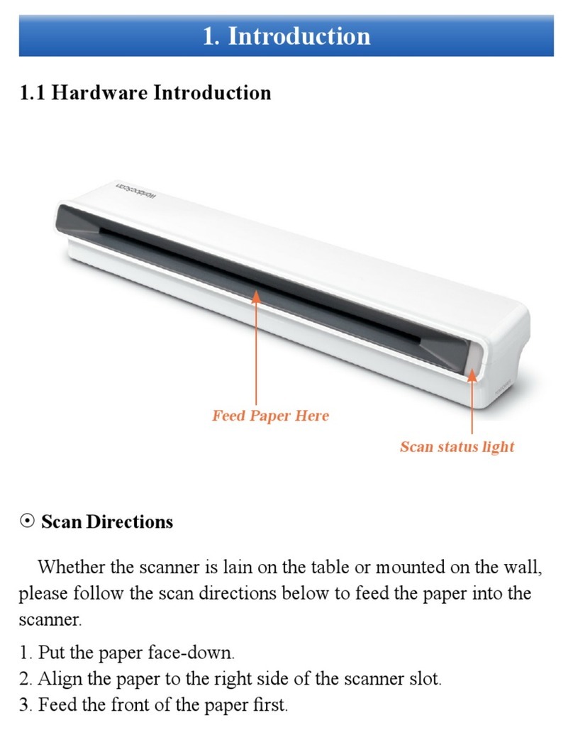 Penpower WorldocScan 410 User manual Penpower WorldocScan 410 User manual