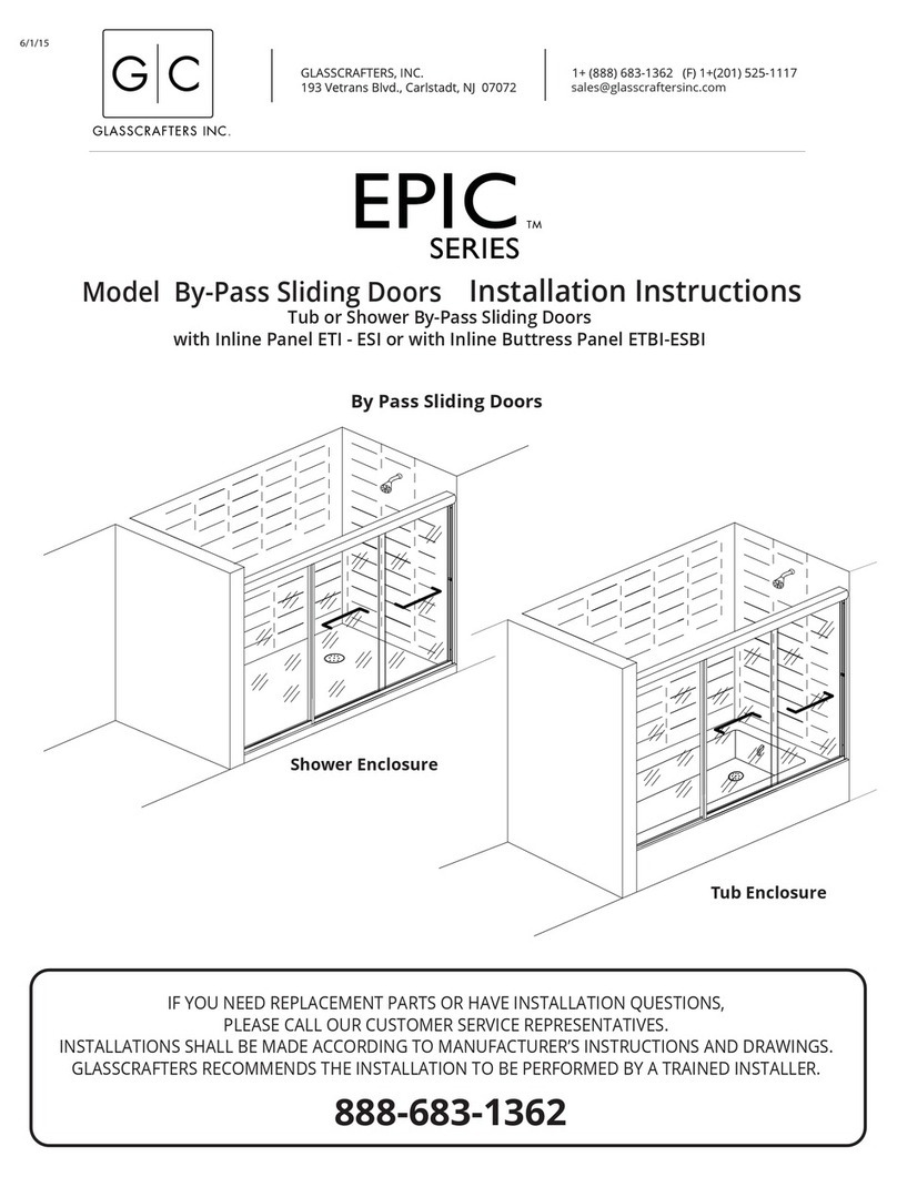 GlassCrafters EPIC Series installation instructions