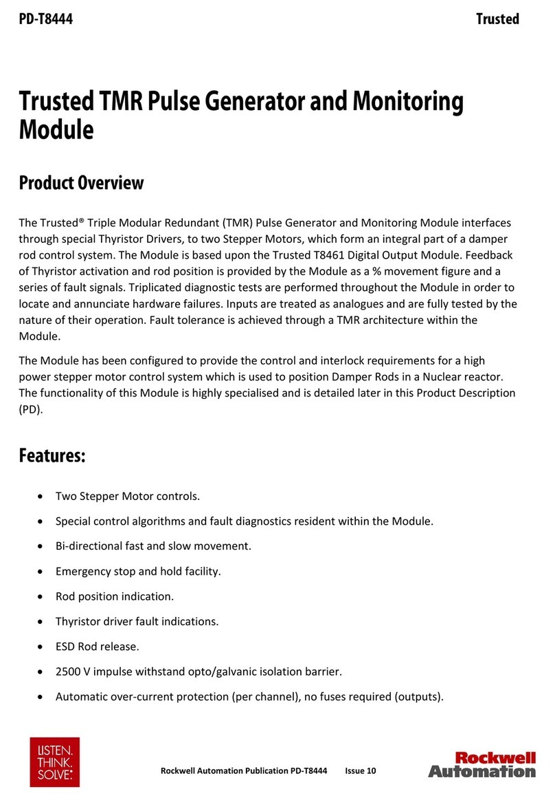 Rockwell Automation Trusted TMR User manual