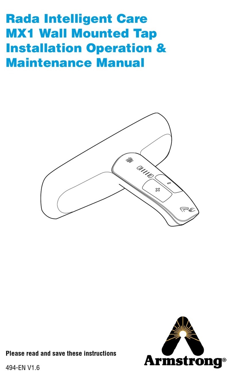Armstrong RADA MX1 Installation, operation and maintenance manual