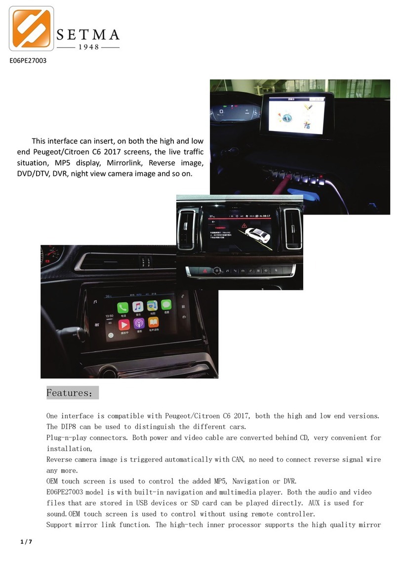 Setma E06PE27003 User manual