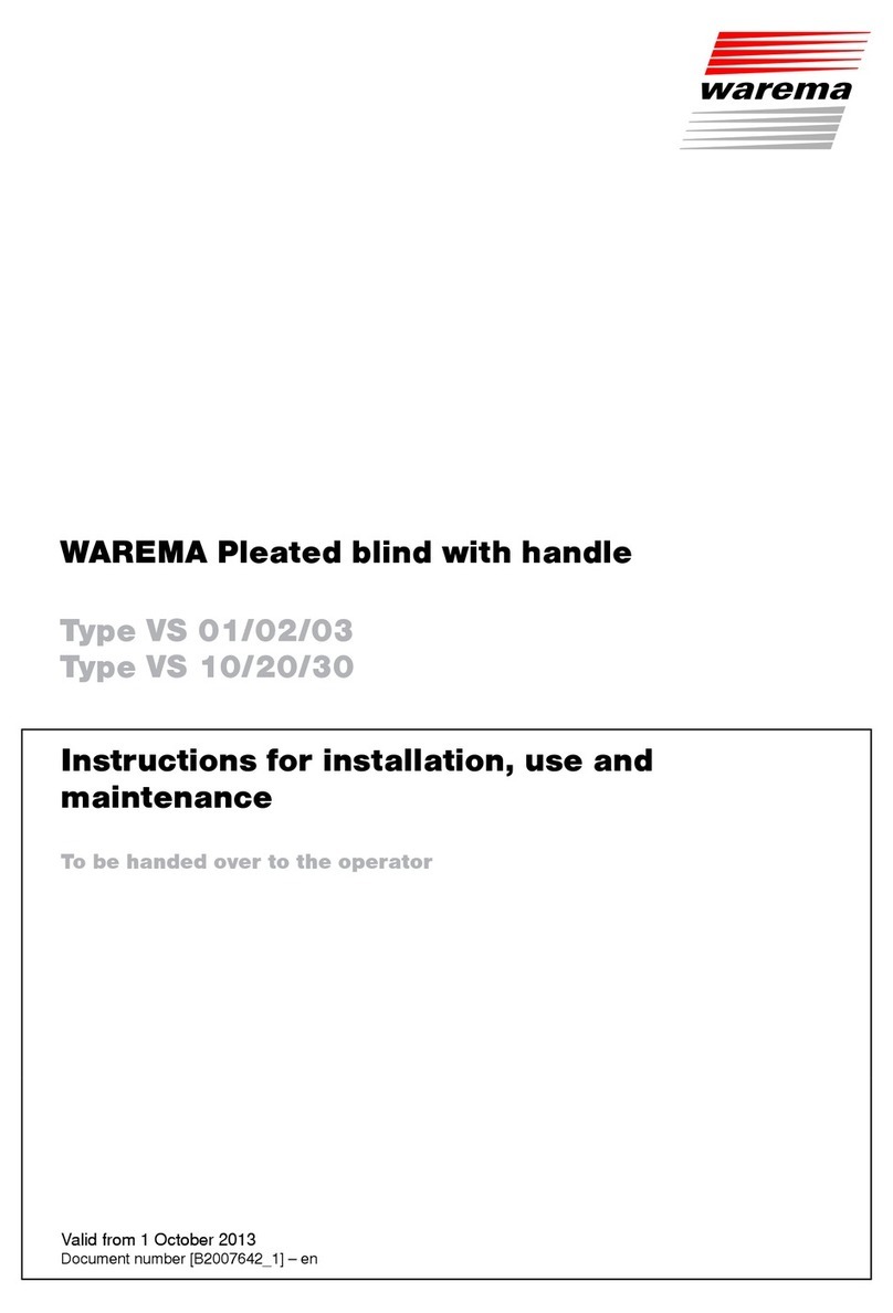 WAREMA VS 01 Parts list manual
