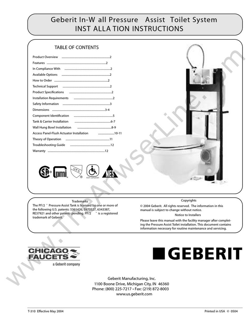 Geberit Chicago Faucets 111.817.00.1 installation instructions
