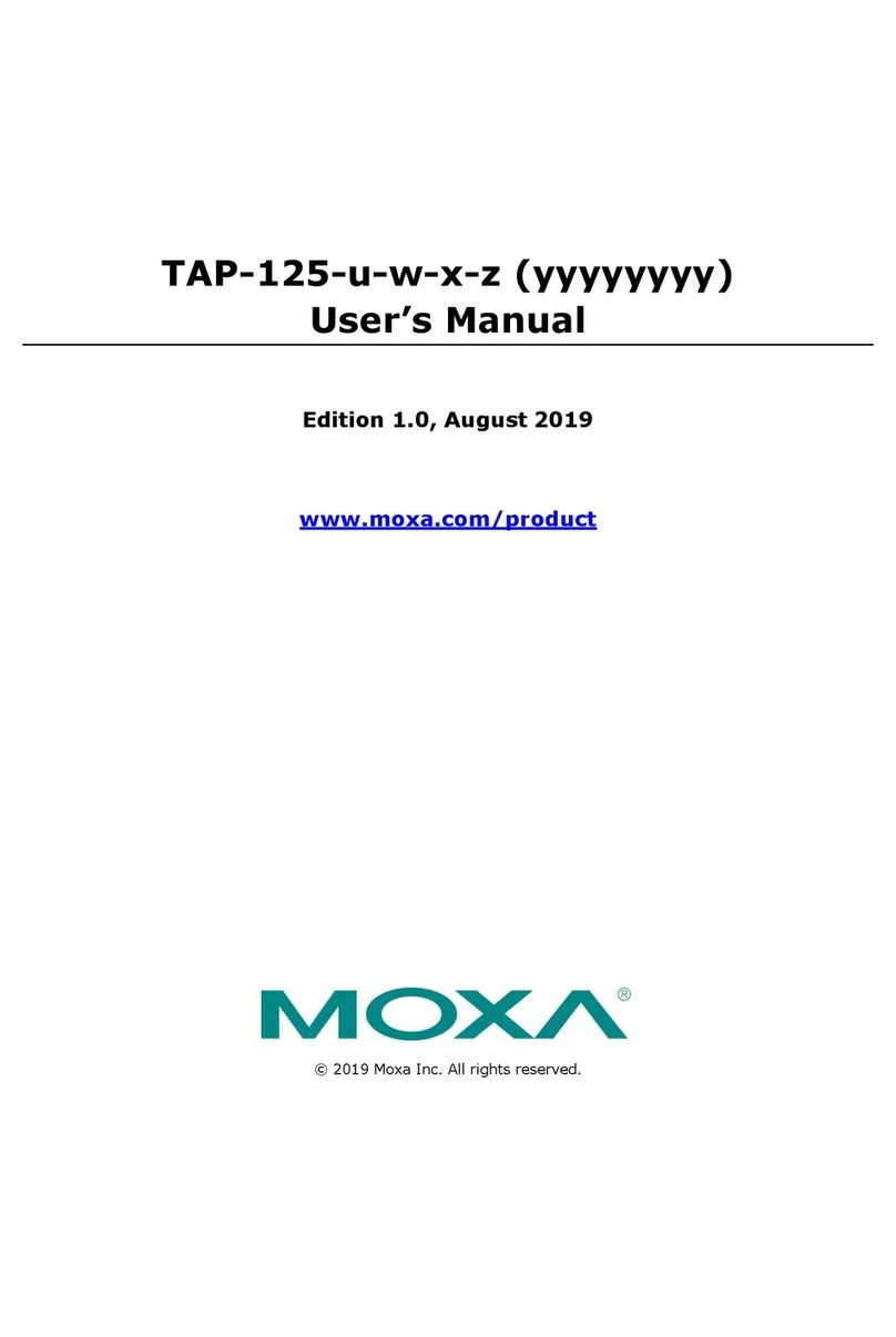Moxa Technologies TAP-125 Series user manual