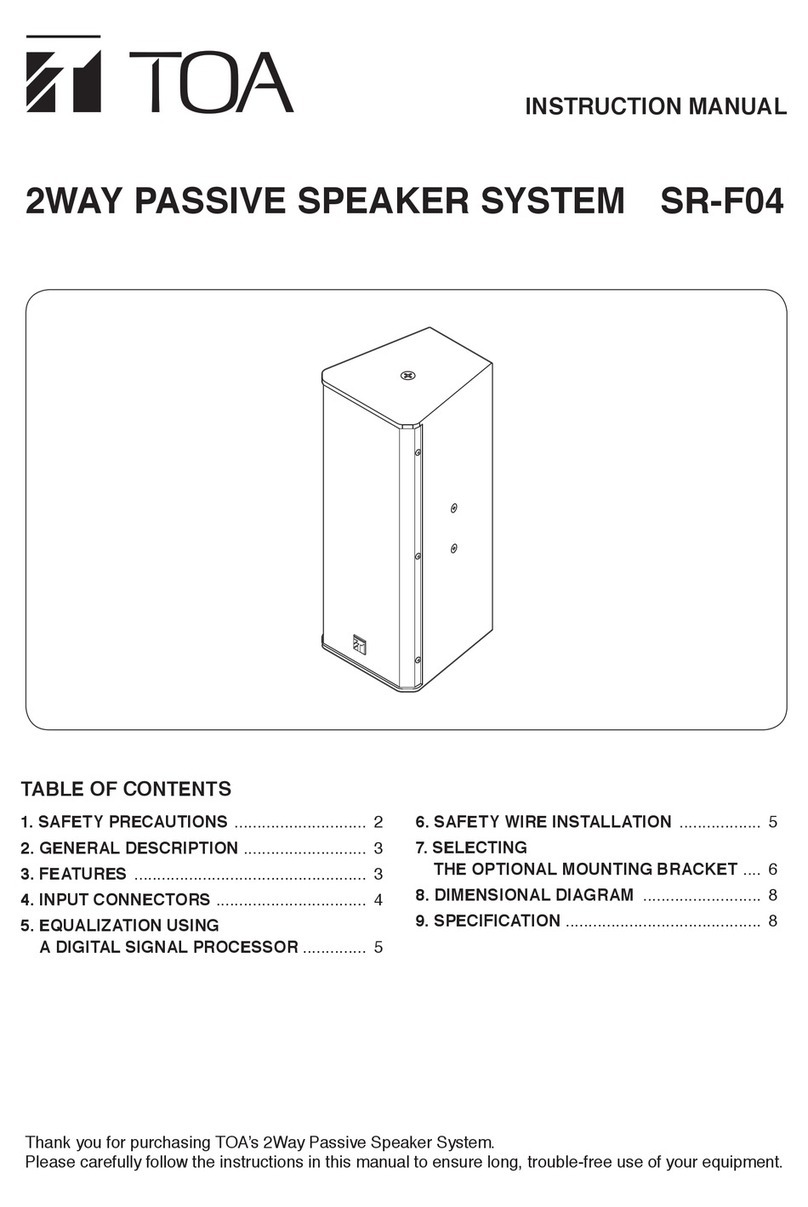 Toa SR-F04 User manual