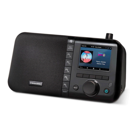 Sirius XM RAdio SXMTTR3 Operation manual