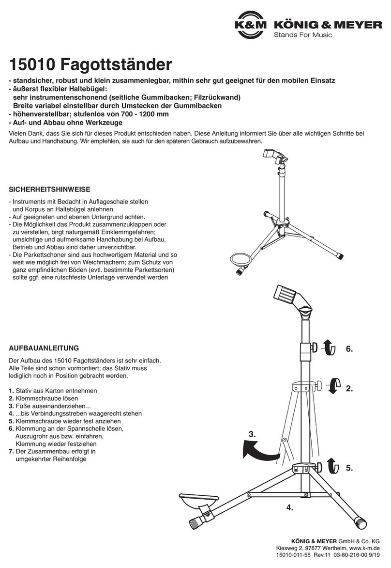 Konig & Meyer 15010 User manual
