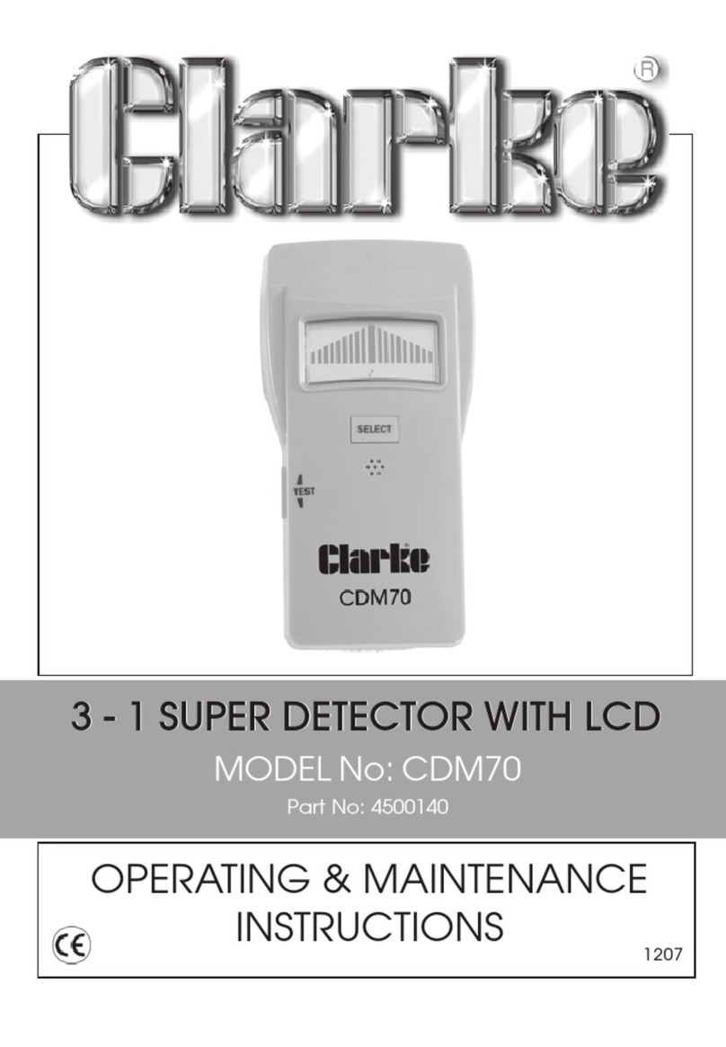 Clarke CDM70 Operating & maintenance instructions