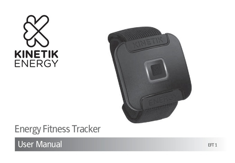 Kinetik Energy Fitness Tracker User manual