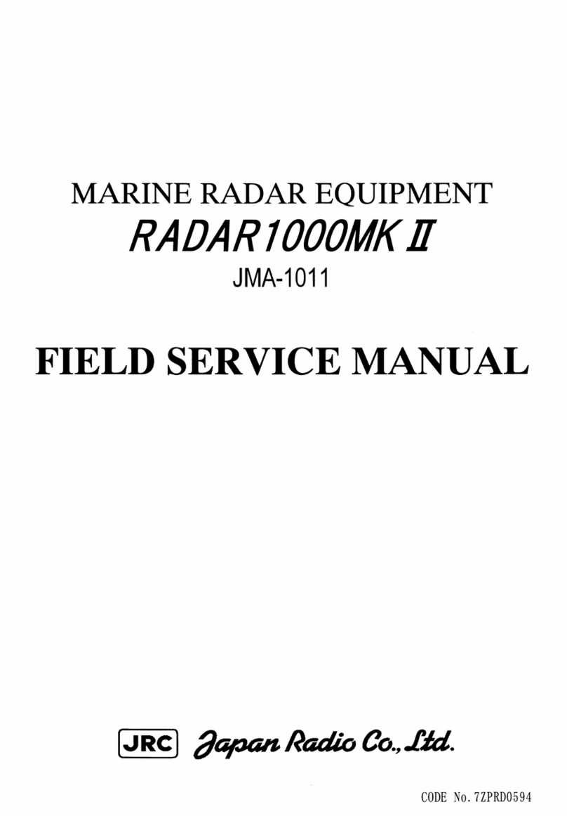 Japan Radio Co. RADAR1000MK II Field service manual